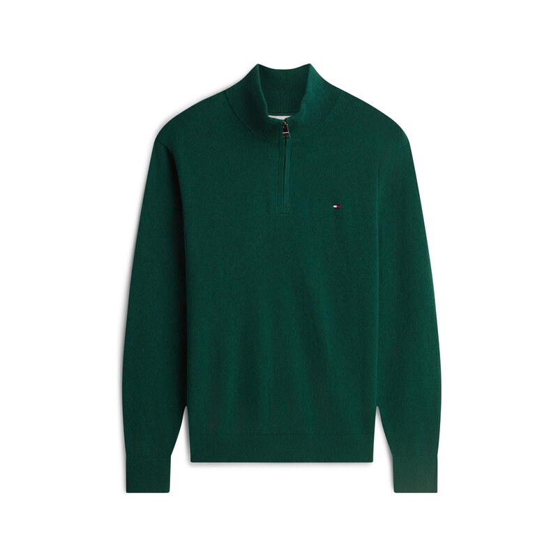 TOMMY HILFIGER Svetr tmavě zelená