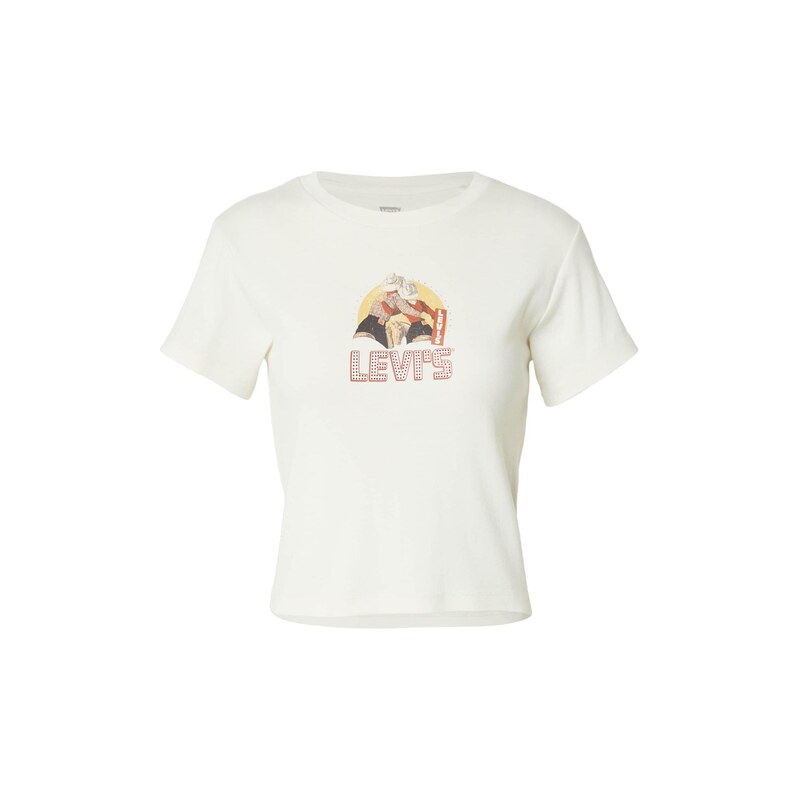 LEVIS  Tričko Essential béžová / světle žlutá / světle červená /