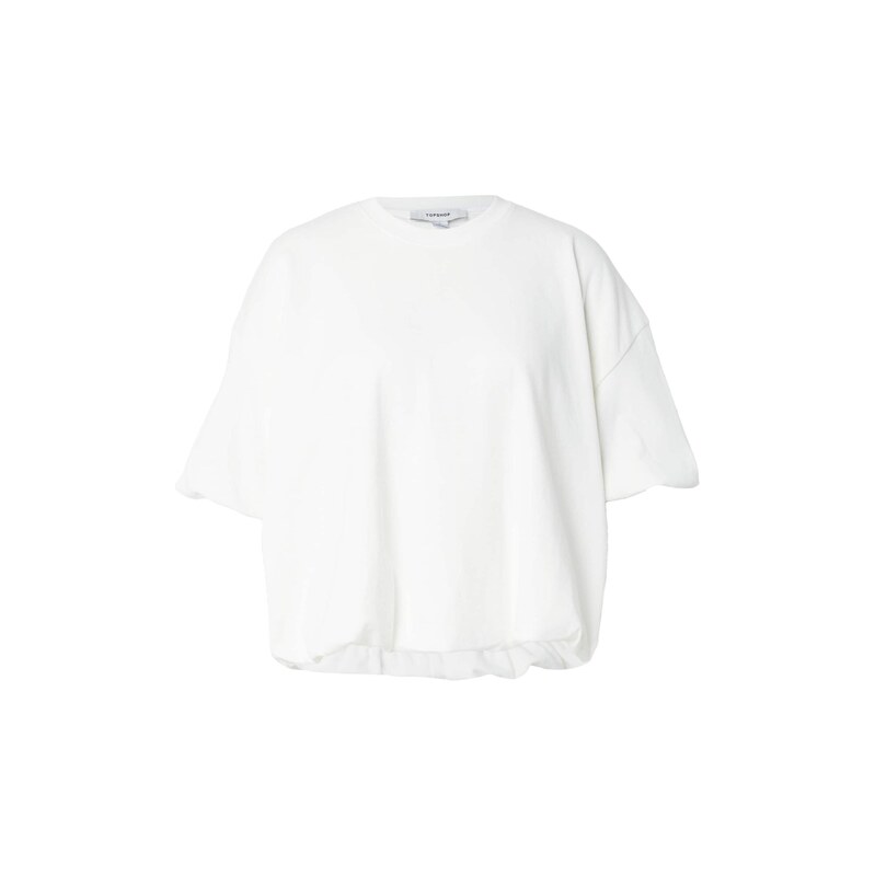 TOPSHOP Tričko Bubble slonová kost