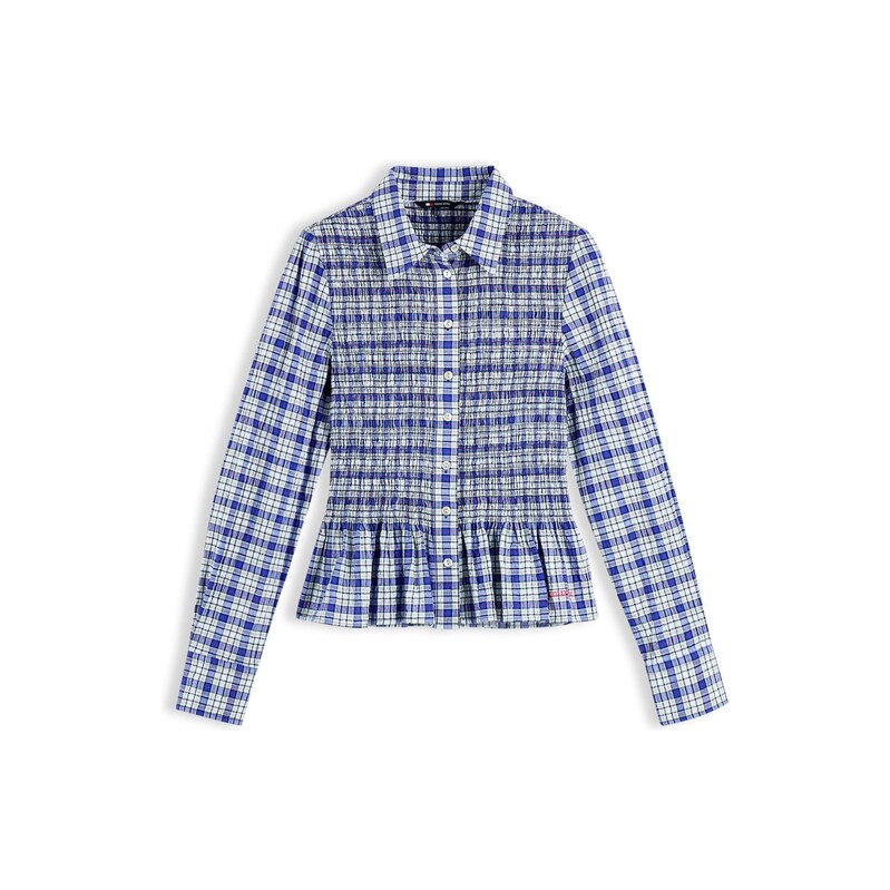 Tommy Jeans Halenka modrá / bílá