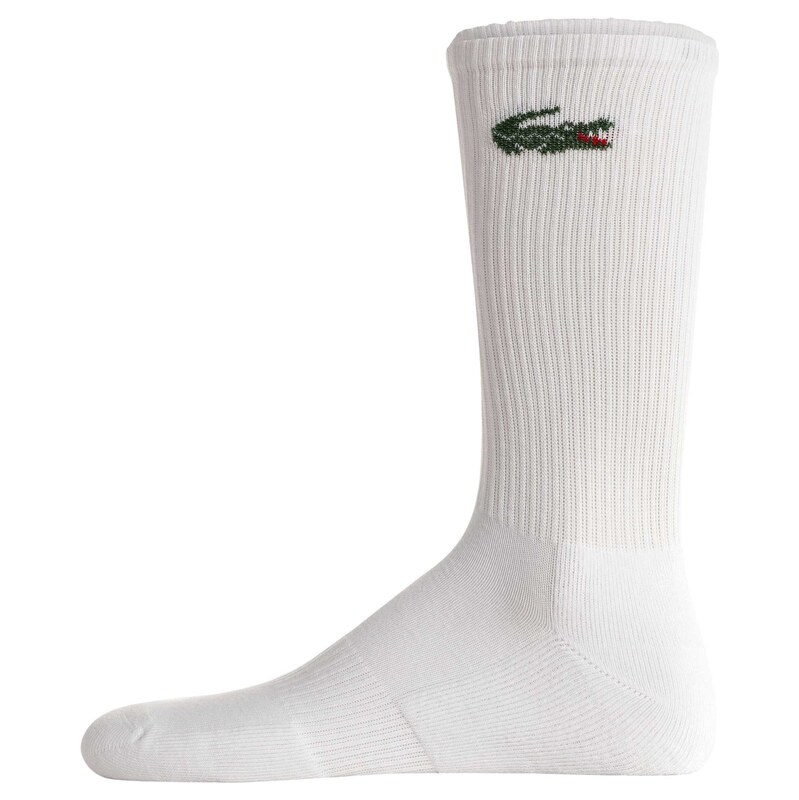 LACOSTE Ponožky černá / bílá