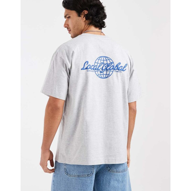 Cotton On box fit t-shirt in grey marle