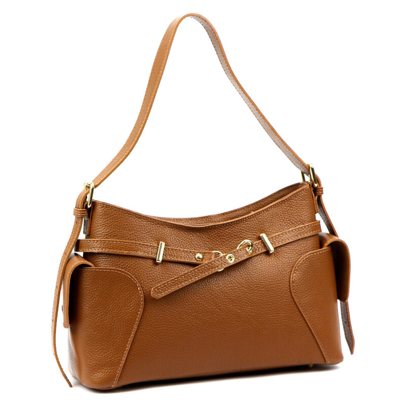 Kožená kabelka camel Luka (KZ2262811)
