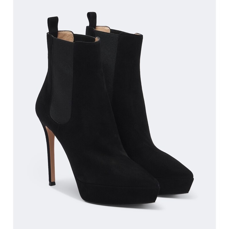 Gianvito Rossi Suede platform ankle boots