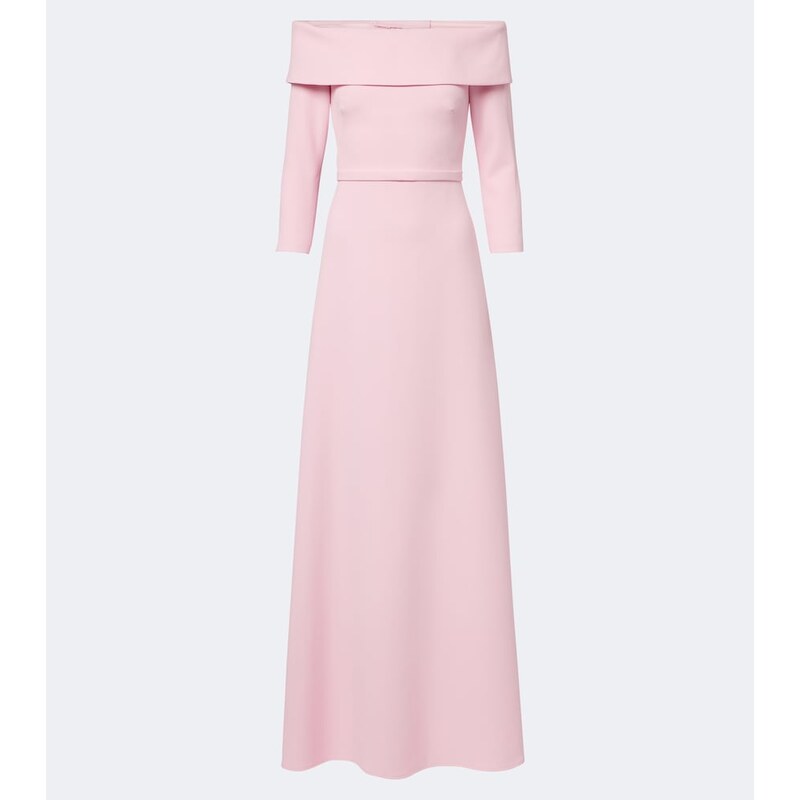 Safiyaa Lunelle off-shoulder crÃªpe gown