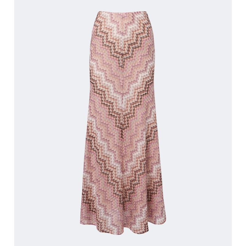 Missoni Zigzag knitted maxi skirt