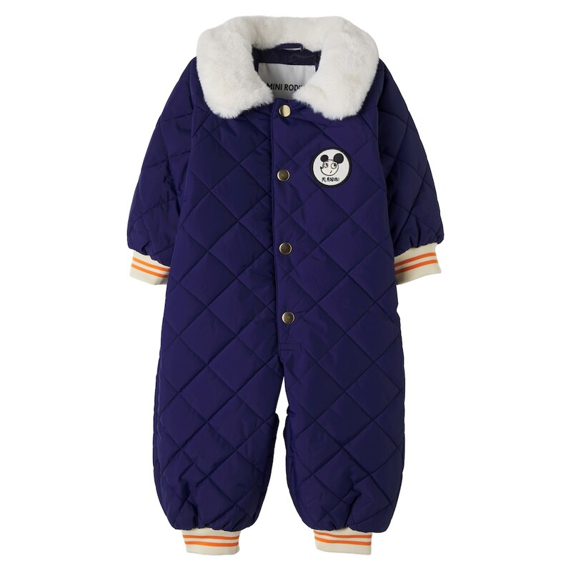 Mini Rodini Baby patch-appliquÃ quilted snowsuit