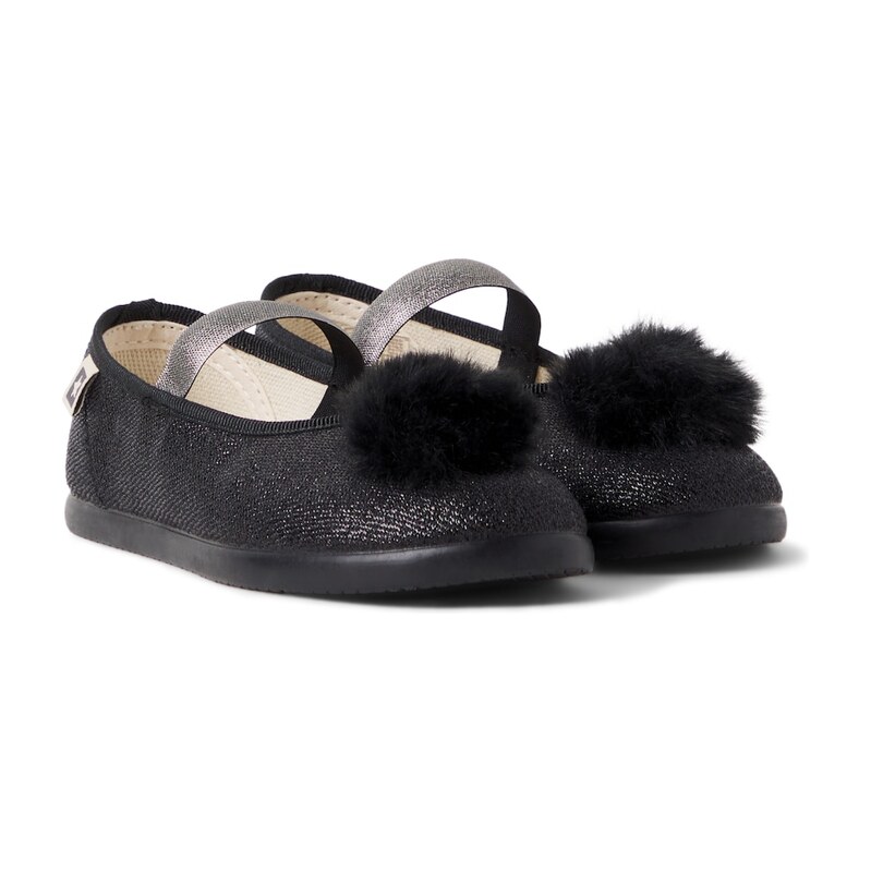 Bonton Pomponette Mary Jane flats