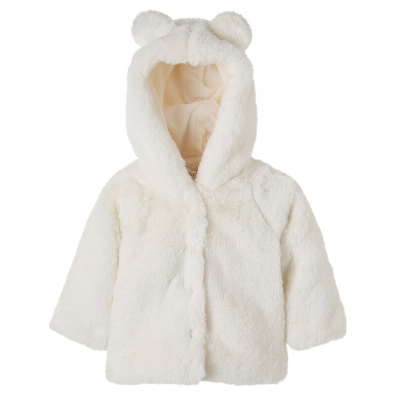 Patachou Baby hooded teddy coat