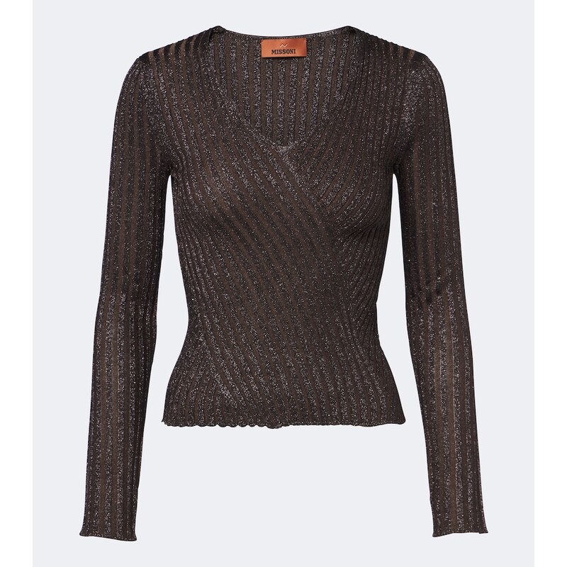 Missoni Striped lamÃ top