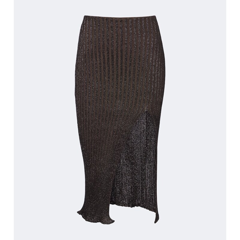 Missoni Striped lamÃ midi skirt