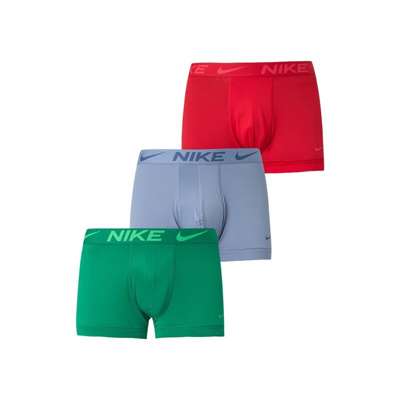 NIKE Underwear Boxerky chladná modrá / zelená / svítivě zelená /