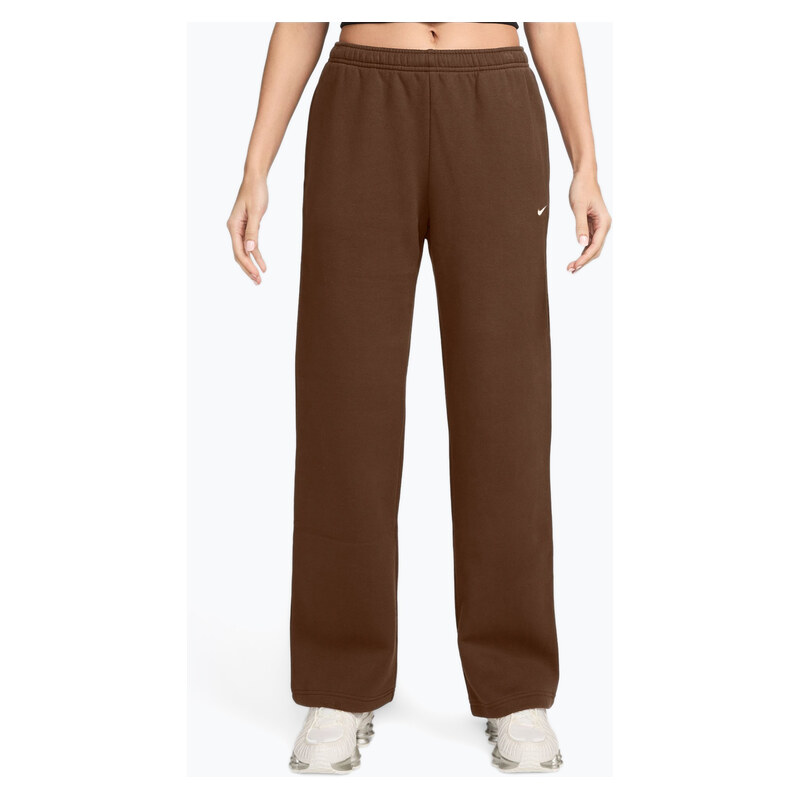 Dámské kalhoty Nike Studio Fleece cacao wow/sail