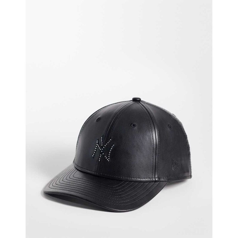 New Era NY Yankees womens 9forty crystal embellished logo cap in