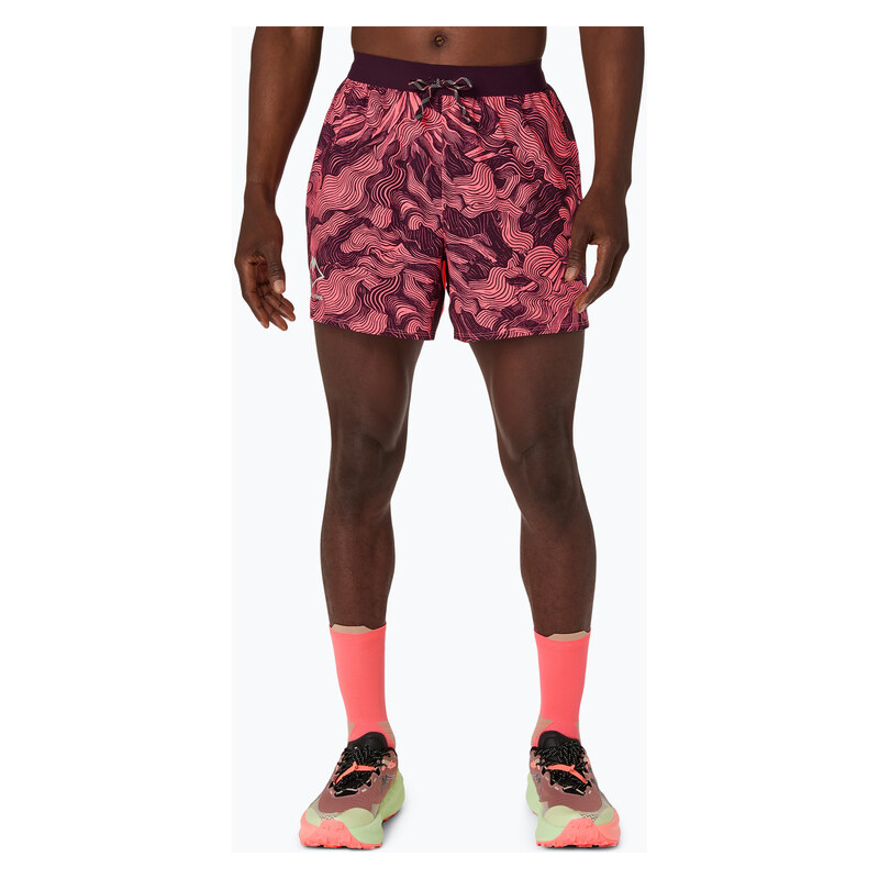 Pánské běžecké šortky Asics Fujitrail All Over Print 5In Short