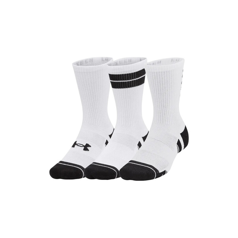 3PACK ponožky Under Armour bílé (1379515 101)