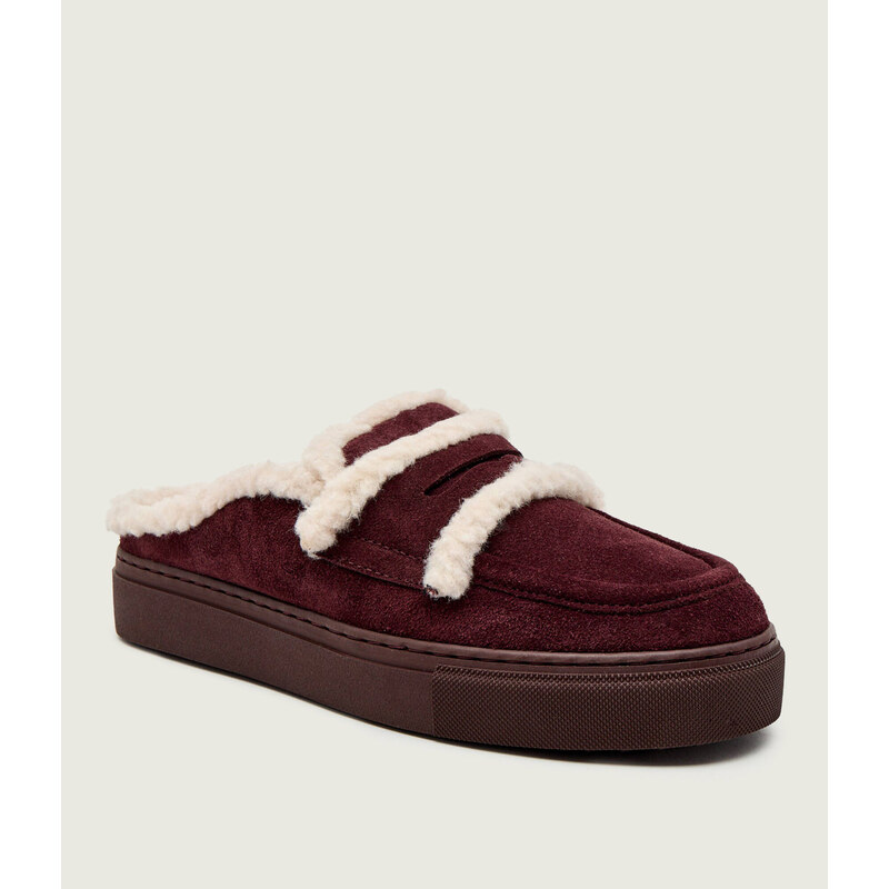 INUIKII Pantofle typu mules | shearling | semiš