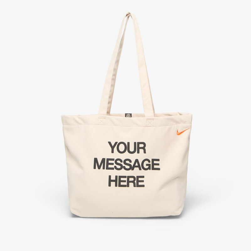 Taška Nike Heritage Your Message Here Tote Bag 22L Oatmeal/