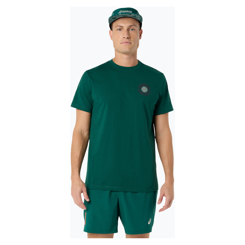 Pánské tenisové tričko ASICS Padel Court Graphic jewel green