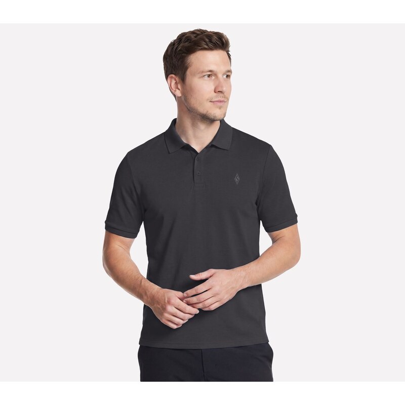 Skechers Muži Off Duty Polo v Černá, Velikost Malý