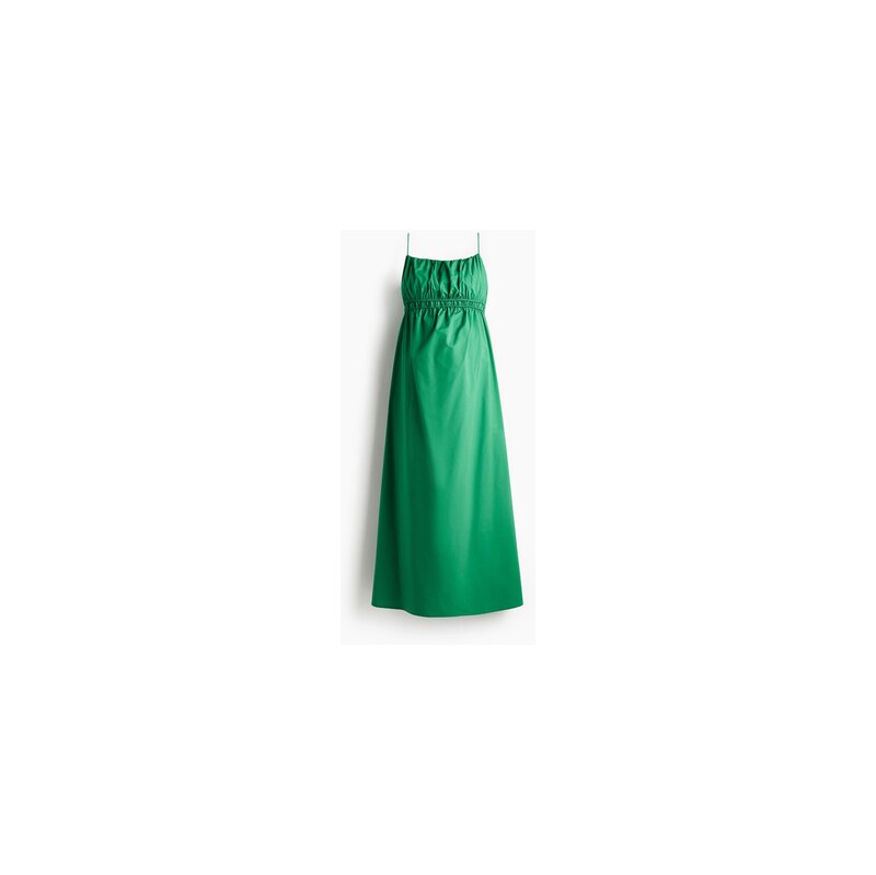 H&M - MAMA Popelínové šaty na ramínka - Zelená