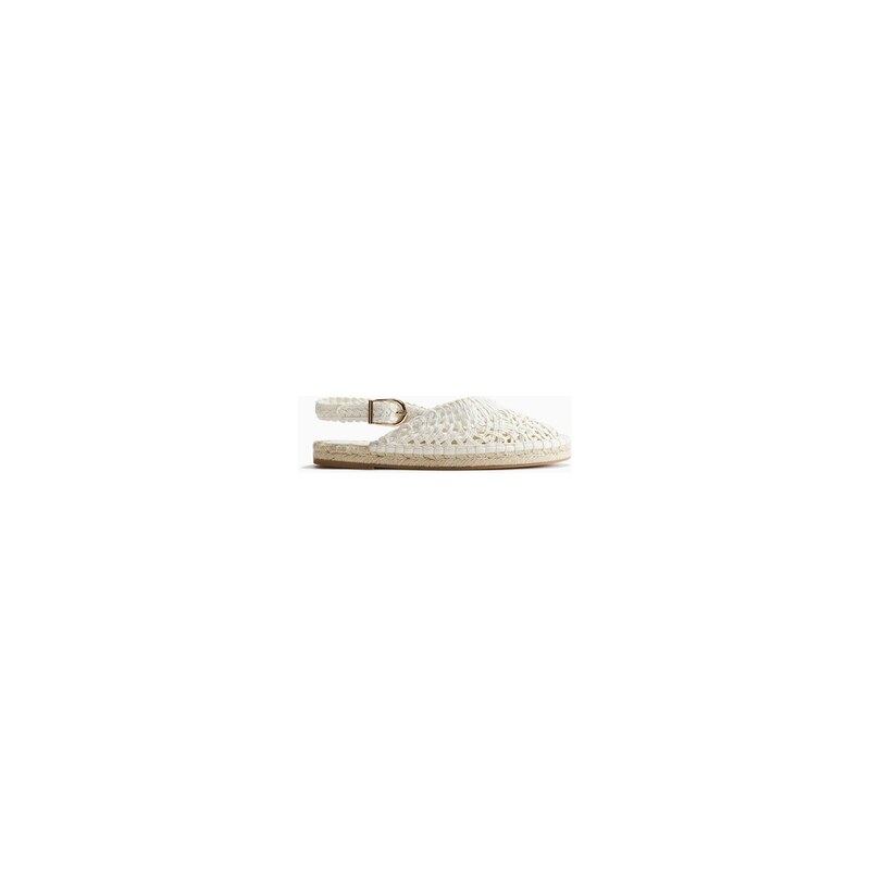 H&M - Splétané espadrilky - Bílá