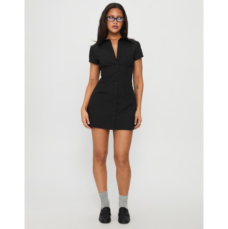 Princess Polly Motley cotton button through cinch back detail