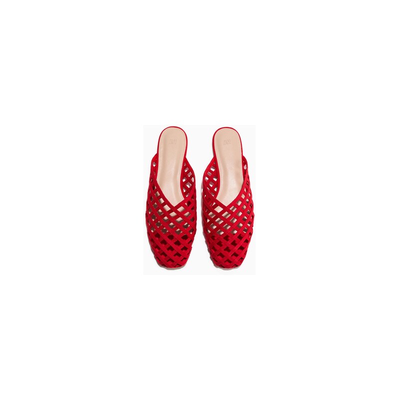 H&M - Splétané pantofle - Červená