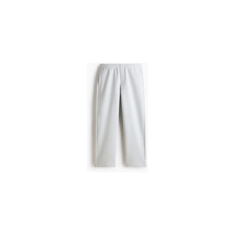 H&M - Teplákové kalhotys interlockem Relaxed Fit - Světle Šedý