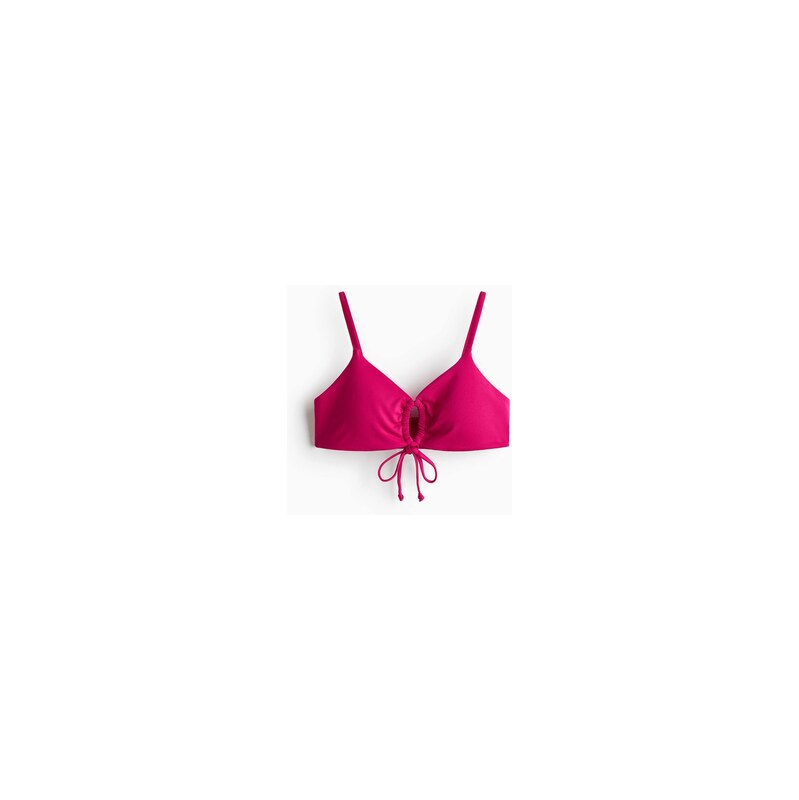 H&M - Vyztužená bikinová podprsenka - Tmavě Růžová