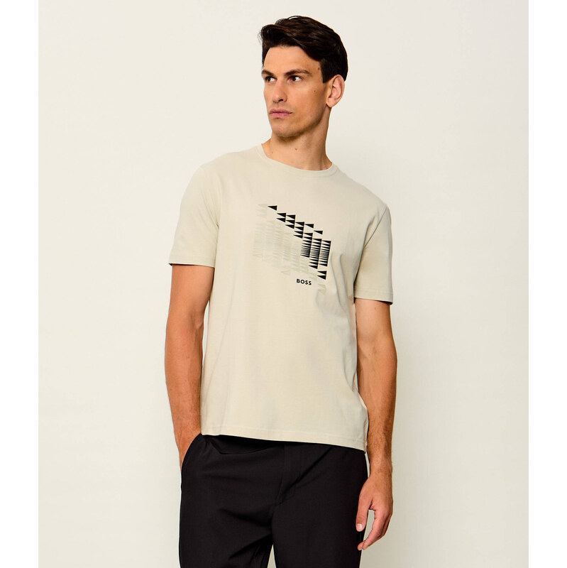 BOSS GREEN Tričko TS_Network Flag | regular fit