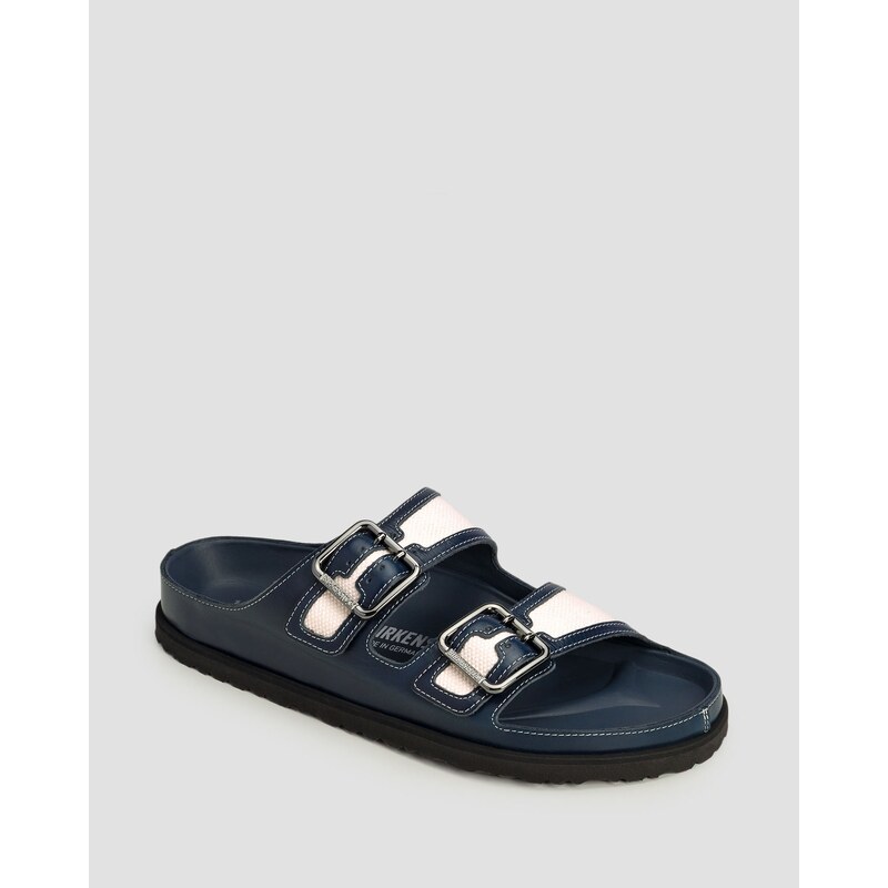 Pánské Tmavě Modré Pantofle Birkenstock 1774 Arizona Bold Canvas