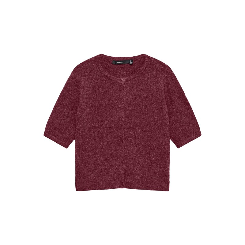 VERO MODA Kardigan VMDOFFY vínově červená