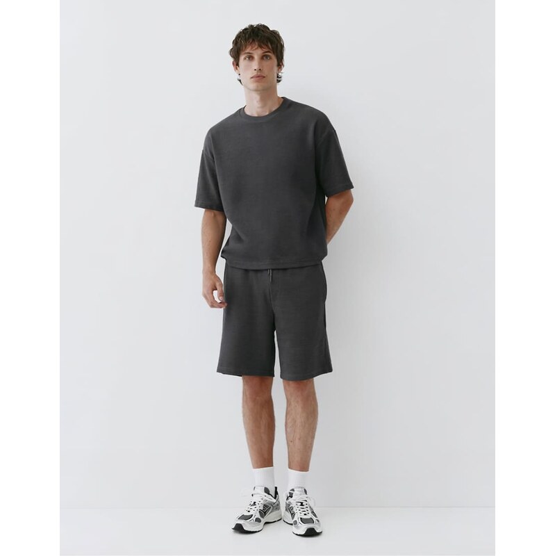 Pull&Bear Relaxed fit bermuda shorts in grey