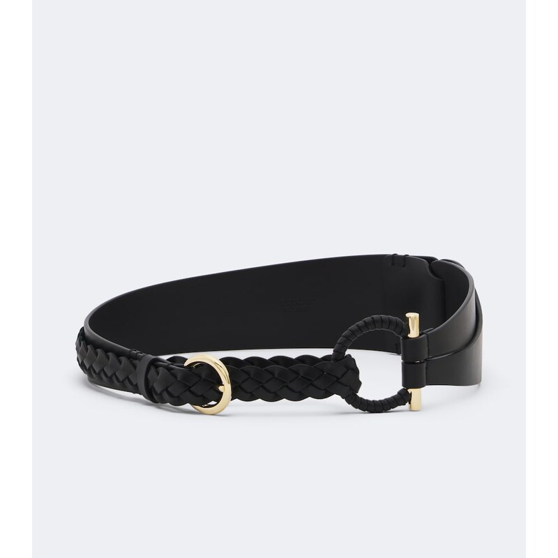 Ferragamo Gancini braided leather belt