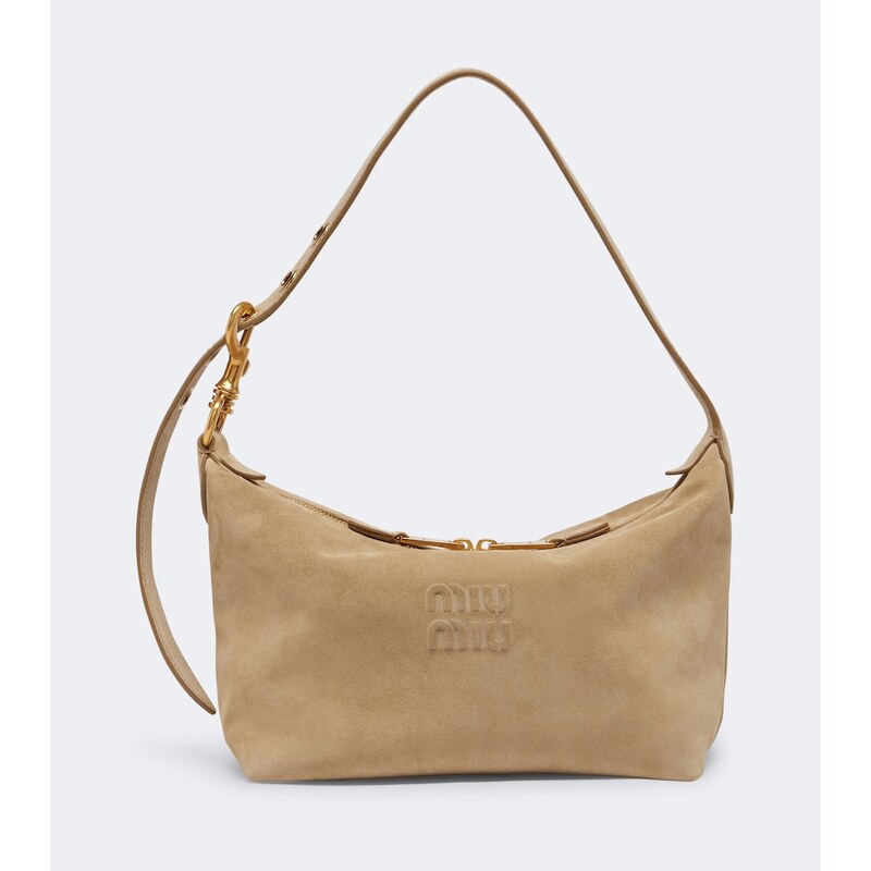 Miu Miu Spirit suede shoulder bag