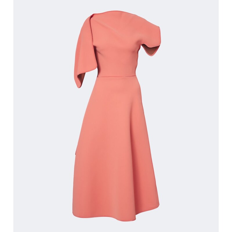 Maticevski Diadem draped asymmetric midi dress