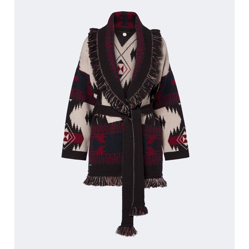 Alanui Icon Jacquard cashmere cardigan