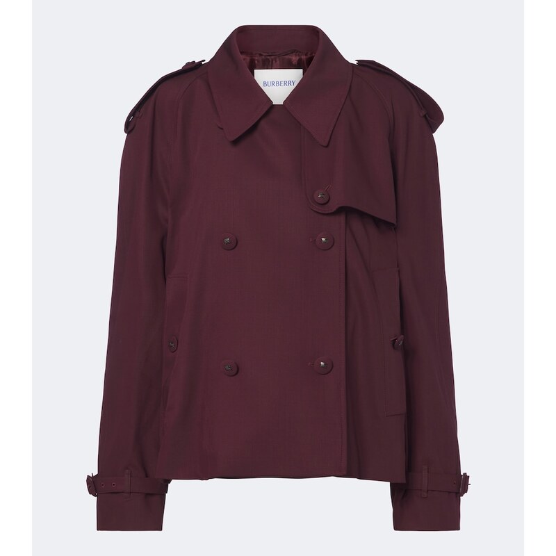 Burberry Mayfair wool twill trench jacket