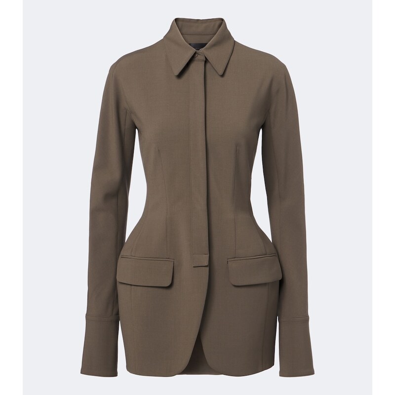 Mugler Wool-blend jacket