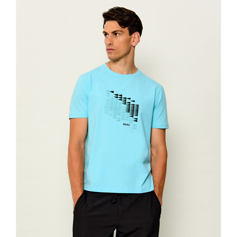 BOSS GREEN Tričko TS_Network Flag | regular fit