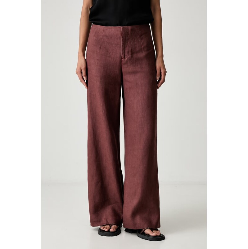 Bardot kalhoty culottes dámské lněné DOMENICA