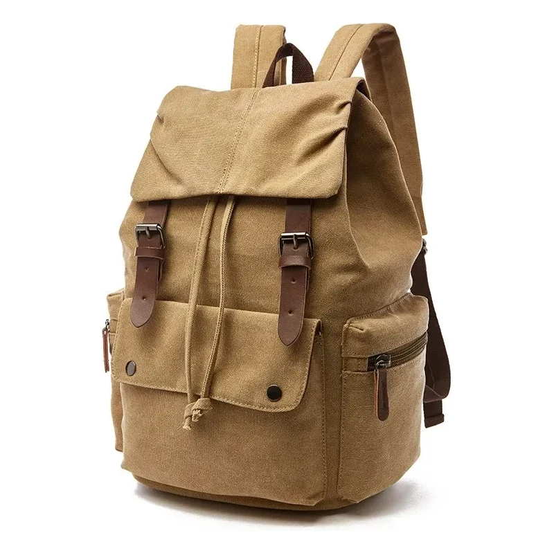 Canvasio plátěný retro batoh Adventure Camel 23L
