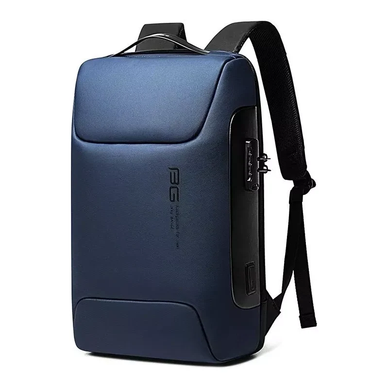 BANGE Business batoh s USB + zámek Parcual Modrý 23L