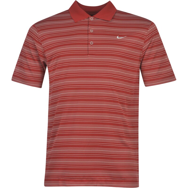 Polokošile pánská Nike Striped Golf Red