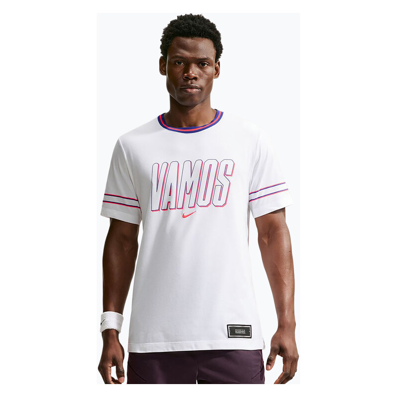 Pánské tričko na lezení Nike Court Dri-FIT Cotton white