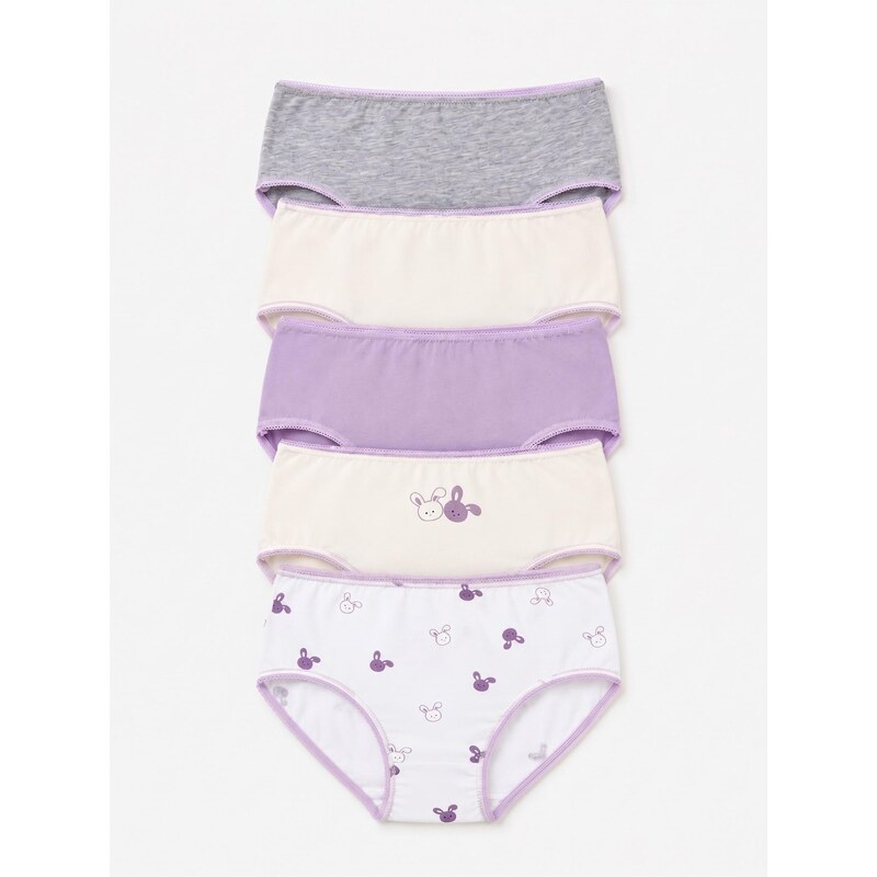 Sinsay - Bavlněné kalhotky typu slip s motivem králíků 5 pack -