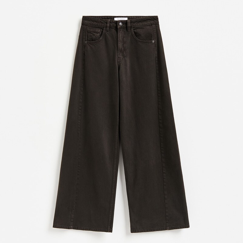 Reserved - LADIES` JEANS TROUSERS - dark grey jeans
