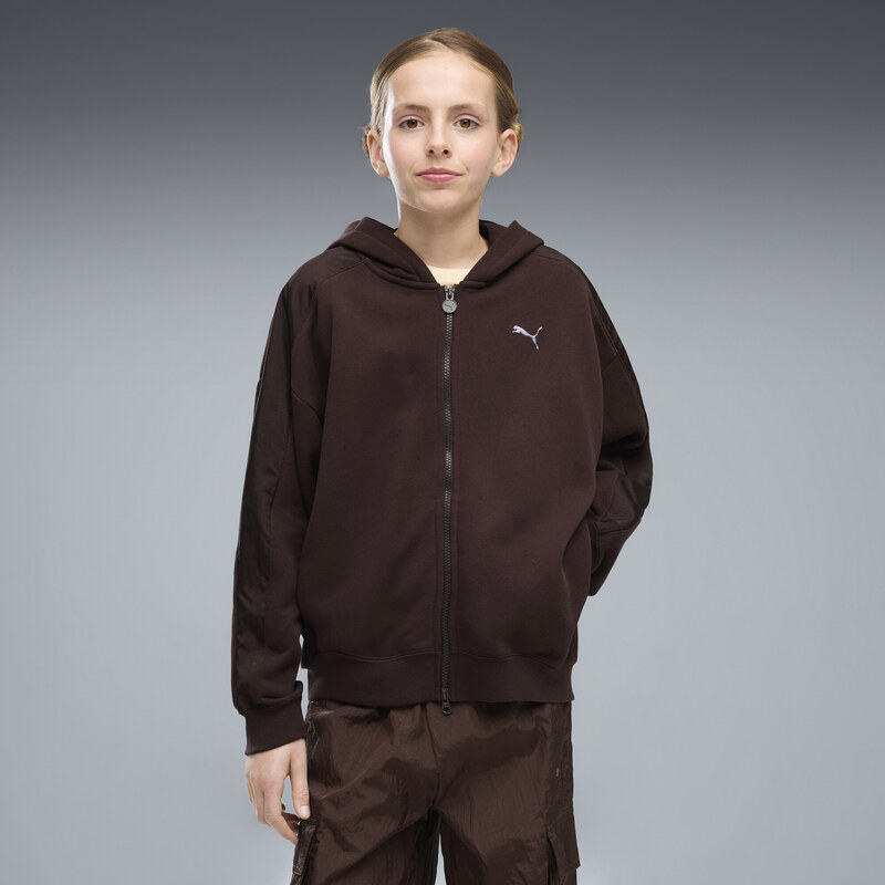 PUMA T7 Midnight Shadow Oversized Full-Zip Jacket Youth