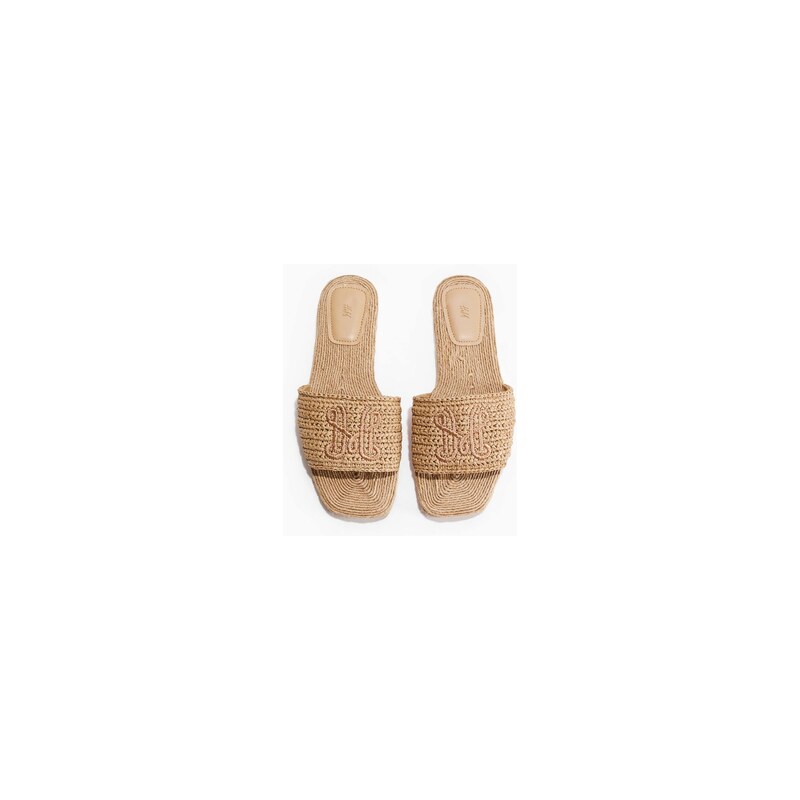 H&M - Sandály espadrilky - Béžová